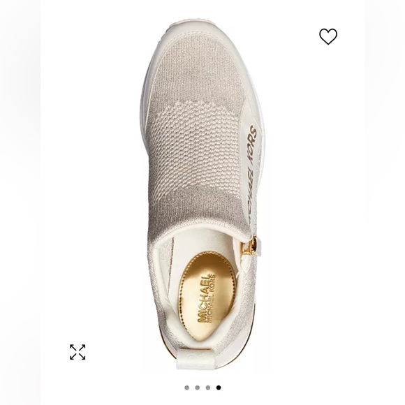 Women’s Michael Kors Willis Metallic Stretch Knit Trainer size 10 - Picture 10 of 12